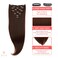 Clip in Hair Extensions - 100% Human Hair Remy Hair Extensions for Women - 7 Pieces, 120g Seamless Clip ins for Extra Volume/Style - Natural Straight (Darkest Brown #2, 20 inches)