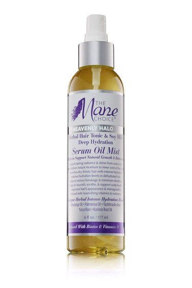 The Mane Choice Heavenly Halo Hair Oil Mist, 6 oz, Herbal Hair Tonic &amp; Soy Milk Deep Hydration Serum Oil for Dry Hair, Frizz Control, Smoothing, &amp; Locking in Moisture