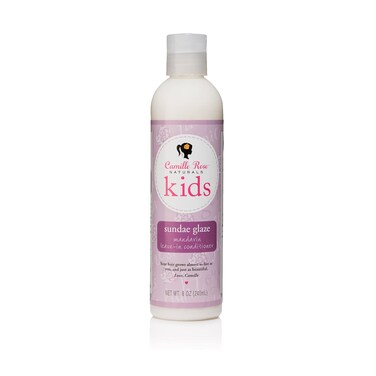 Camille Rose Kids Sundae Glaze, Mandarin Leave-In Conditioner with Sunflower &amp; Coconut Oil, 8 oz
