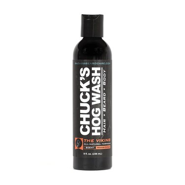Chuck's Hog Wash - All Natural Beard and Body Wash - The Viking Scent, 8 oz - Leaves Your Beard Softer than its Ever Been and is Suitable for Daily Use