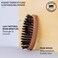 ZEUS Pocket Beard &amp; Mustache Brush for Men, Travel Size Beard Brush, Soft Boar Bristles (Made in Germany) N92