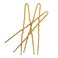 Frenchies French Twist Hair Pin, Ultra Flocked Extra Soft French Hair Pins for Women, Wedding, Updo Extensions, or Wig, 100 Count, Blond, Large (3 inch)