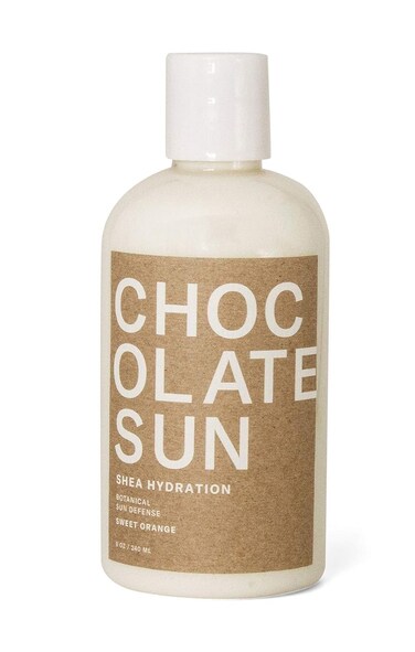 Chocolate Sun - Organic Shea Butter Botanical Sun Defense To Prolong Self Tan (8 oz)   Clean, Non-Toxic Sunless Tanning