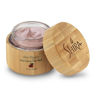 Shira Shir-Organic Pure Cherry Clay Face Mask(50ml) Rich In Vitamin C Helps Clarify Heal and Prevent Blemishes Oil Control &amp; Large Pore