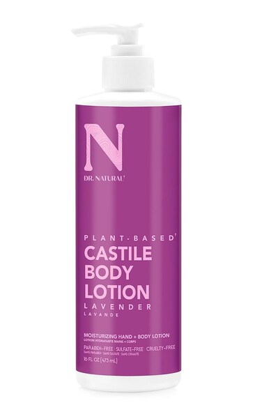 Dr. Natural Castile Body Lotion - Lavender for Unisex - 16 oz Body Lotion