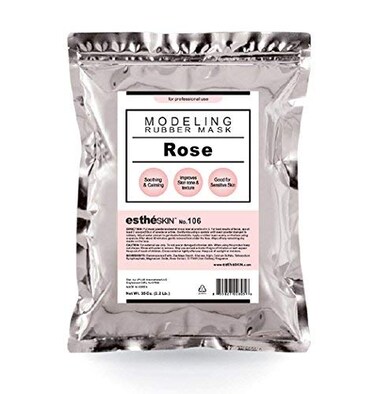 No.106 Rose Peel Off Type Modeling Rubber Mask Powder for Facial Skin Care Treatment, 35oz