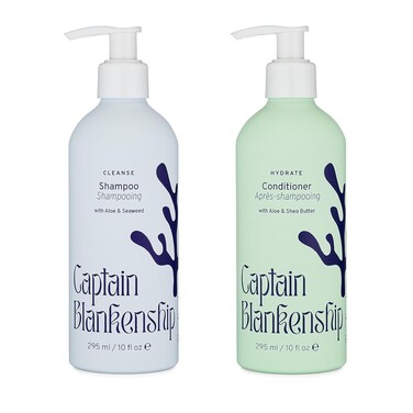 Captain Blankenship Cleanse Shampoo &amp; Hydrate Conditioner Set   Gently Cleanses, Moisturizes &amp; Restores Shine   Color-Safe, Organic, Sulfate-Free, Vegan Haircare - 10 oz (each)