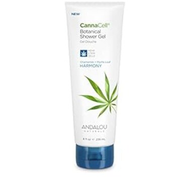 Andalou Naturals CannaCell Shower Gel, Harmony, 8 Ounces