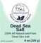 Natural Elephant Dead Sea Bath Salt   8oz Travel Size   100% Natural and Pure   Fine Grain   Ideal for Baths and Soaks