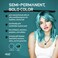 Splat Naturals Semi-Permanent Hair Color, Teal, 6 fl. oz., 95% Natural Hair Dye Formula Lasts Up to 30 Washes, Vegan &amp; Cruelty-Free Semi Permanent Hair Color