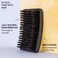 ZEUS Premium Hair Brush, Men's Grooming Beard &amp; Hair Brush, Beech Wood &amp; 100% Boar Bristle (Palm Brush)