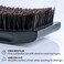 ZEUS Premium Hair Brush, Men's Grooming Beard &amp; Hair Brush, Beech Wood &amp; 100% Boar Bristle (Palm Brush)