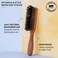 ZEUS Boar Bristle Beard &amp; Mustache Brush with Extended Handle, Large 6" Firm-Bristle Beard Brush with Handle for Men (Made in Germany) A93