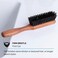 ZEUS Boar Bristle Beard &amp; Mustache Brush with Extended Handle, Large 6" Firm-Bristle Beard Brush with Handle for Men (Made in Germany) A93