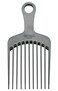 Chicago Comb Model 12 Carbon Fiber, XL Wide-Tooth Pick, Anti-Static, 7.5 Inches (19 cm), Made in USA, Large Detangling and Styling Pick