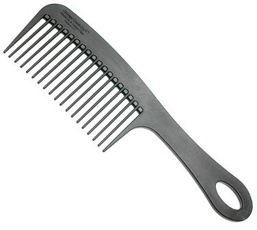 Chicago Comb Model 8 Carbon Fiber, Made in USA, Anti-static, Detangling &amp; Shower comb, adds Lift &amp; Volume, 8.5 inches (21.5 cm) long