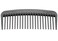 Chicago Comb Model 10 Carbon Fiber, Compact Wide-Tooth Comb, Made in USA, Anti-Static, 5 Inches (12.7 cm) Long
