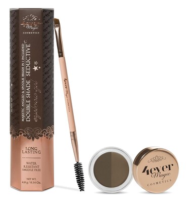 4ever Magic Cometics Double Shade Eyebrow Gel, Brush Included, Magic Dazzle Brown