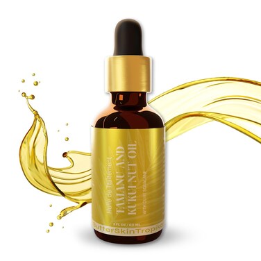 Tamanu &amp; Kukui Nut Oil with Squalane Oil For Face, Body &amp; Hair   Cold-Pressed Oils for Skin Nourishment - Boosts Collagen Production