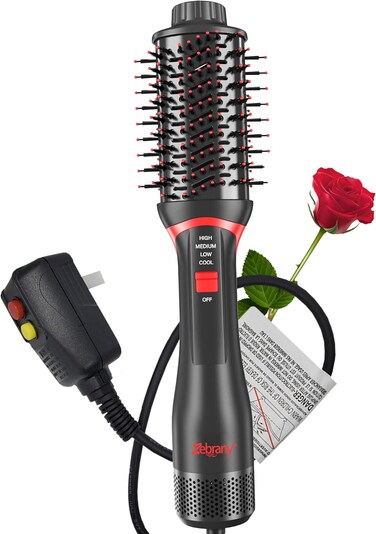 Hot Air Brush Styler and Dryer - Blowout Brush Hair Dryer for Women