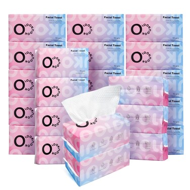 Disposable Face Towel, 50% Thicker, Soft for Sensitive Skin, Multipurpose Cleaning Cloth, 70 Count, 24 pack