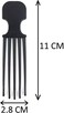 Scalp Scratcher, Scalp Massager, Hair Pick Comb, Pocket Size Comb - Relieves Itchy Scalp - Black, Plastic, One Count