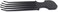 Scalp Scratcher, Scalp Massager, Hair Pick Comb, Pocket Size Comb - Relieves Itchy Scalp - Black, Plastic, One Count
