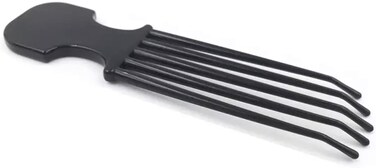 Scalp Scratcher, Scalp Massager, Hair Pick Comb, Pocket Size Comb - Relieves Itchy Scalp - Black, Plastic, One Count