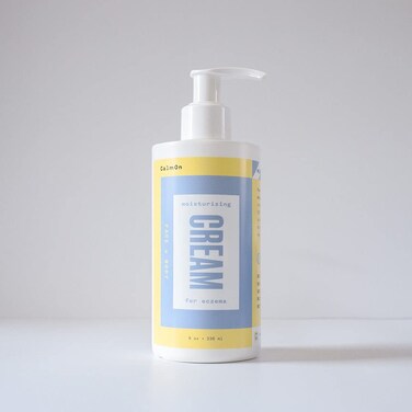 CalmOn Moisturizing Cream Unscented Anti Itch Eczema Face and Body Cream with Squalane Soothes Dry, Irritated, Flaky, Scaly, Redness, Seborrheic Dermatitis