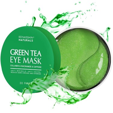 Under Eye Patches for Dark Circles: 30 Pairs Green Tea Eye Gels Pads - Reduce Eye Bags, Wrinkles &amp; Puffy - Skin Treatment Mask Retinol Collagen - Anti Aging &amp; Face Moisturizer For Women (Green Tea)