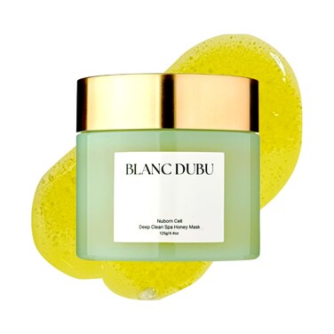 NUBORN CELL Deep Clean Spa Honey Mask   2-in-1 Cleansing Mask or Foam Cleanser with Honey and Rose Water   Gentle exfoliation care with Sucrose and Glycerin for Smooth and Refreshed Skin