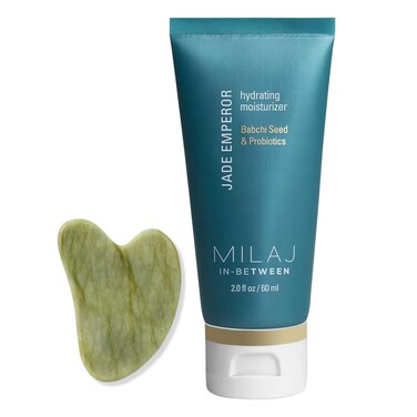 MILAJ Jade Emperor Hydrating Face Cream   Lightweight Moisturizer to Brighten, Refine, and Nourish Skin   Clean Skincare for Kids and Teens Ages 5-15 + Gua Sha Facial Tool