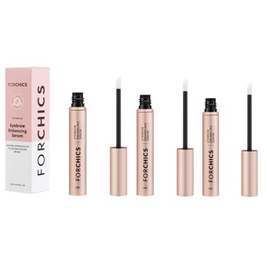 ForBrow by ForChics: 3 Pack Eyebrow Enhancing Serum - Thicker, Fuller Brows with Natural &amp; Organic Conditioner   Vegan &amp; Cruelty-Free with Innovative Peptides