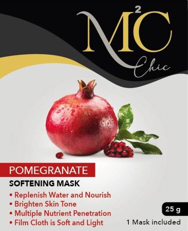 Organic Pomegranate Facial Mask for Radiant Skin, Hydration and Anti-Aging Benefits, by McChic