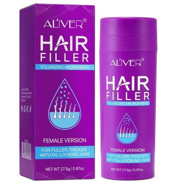 Hair Fibers for Thinning Hair for Women - Black - 27.5g Hair Building Fibers - Instantly Conceals Hair Loss - Revitalize Your Hair, Unlock Thicker, Fuller Tresses