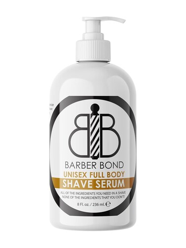 Barber Bond&reg; Premium Unisex Full Body Shave Serum (8oz) Clear Shave Gel