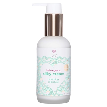 Silky Cream - Moisturizing for Dry Skin Rosehip + Avocado Oil Natural Baby Care Lotion Safe for Newborns Face and Body (4 Fl Oz.)