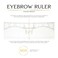 Original Golden Brows Eyebrow Measurement Ruler Roll of 50pcs
