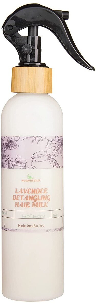 Lavender Hair Milk Leave In Detangling Conditioner Spray - Water-Based Moisturizer Nontoxic hair care