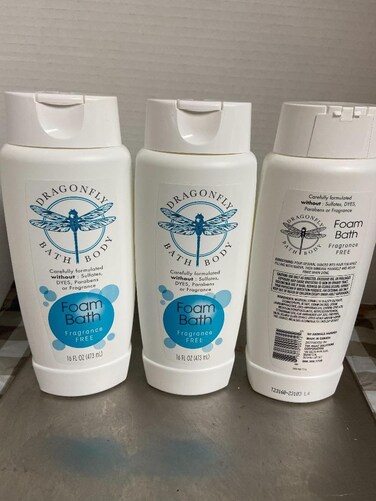 Dragonfly Bath Body Foam Bath Fragrance Free (3 EA 16 oz)