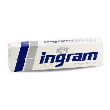 Lather Shave Cool Ingram Shaving Cream Tube 60g Glycerin Coconut Oil Made In Egypt (2 Pack = 4.23 oz / 120 gm)