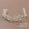 Cubahop Bride Wedding Hair Vines Silver Bridal Crystal Headband Rhinestones Headpieces Hair Accessories for Women and Girls