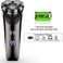 4D Electric Shaver for Men, IPX7 Waterproof Electric Razor Dry Wet Rotary Face Shaver Rechargeable Cordless Travel Beard Nose Trimmer w/ LED Display &amp; Charging Stand &amp; Pop Up Trimmer for Dad Husband
