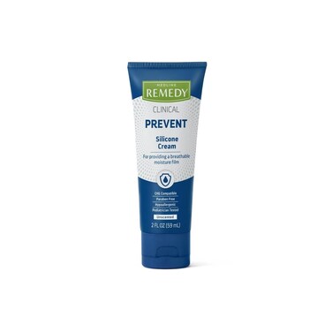 Medline Remedy Clinical Silicone Cream Unscented, Chapped, Sensitive Skin, Breathable, Incontinence Care, Soothing, Breathable Film, Moisturizing, Nourishing 2 Fl Oz (Pack of 1)