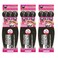MULTI-PACK DEAL 3PACK! Janet Collection Nala Tress 3X EZ SPLIT Pre-Sectioned Pre-Stretched Braid Knotless Extremely light weight 36Inch 9Bundles (36&rdquo;, COLOR #1B)