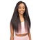 REMY ILLUSION &ndash; Clip In 7PC Kinky Straight Hair Extension &ndash; Premium Synthetic Fiber &ndash; Human Hair Touch &ndash; Clip On (NATURAL)