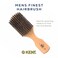 Kent OG2 Club Hair Brush, Small Boar Bristle Hair Brush for Men, Natural Boar Bristle Beard Brush for Men, Beechwood Kent Brush for Hair and Beards
