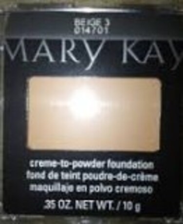 Mary Kay Creme to Powder Foundation Beige 3- Square Compact