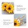 Jeairts Sunflower Bride Wedding Hair Comb Crystal Pearl Bridal Hair Side Combs Decorative Hair Accessories for Women