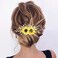 Jeairts Sunflower Bride Wedding Hair Comb Crystal Pearl Bridal Hair Side Combs Decorative Hair Accessories for Women